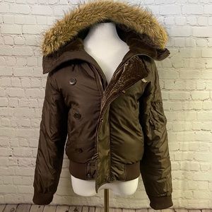 Ralph Lauren Polo Brown Down Filled Winter Coat